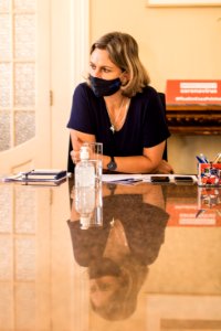 06.01.2021 - Prefeita Paula Mascarenhas realiza reunião com os secretários da SDR, SSUI e Sanep - Foto Michel Corvello