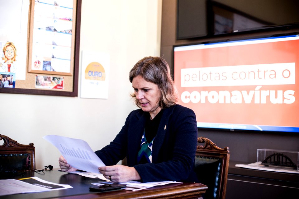 30.04.2020 - Prefeita Paula Mascarenha realiza coletiva de imprensa por videoconferência - Foto: Gustavo Vara