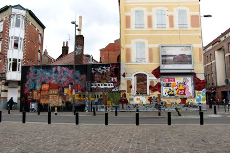 Mur redécoré