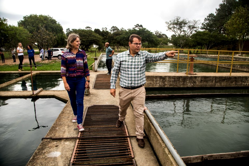 31.03.2020 - Prefeita Paula Mascarenhas realiza visita na Barragem Santa Bárbara - Foto: Gustavo Vara