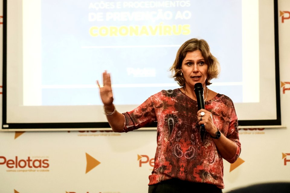 18.03.2020 - Prefeita Paula Mascarenhas realiza reunião com comitê de crise contra o coronavírus - Foto Michel Corvello