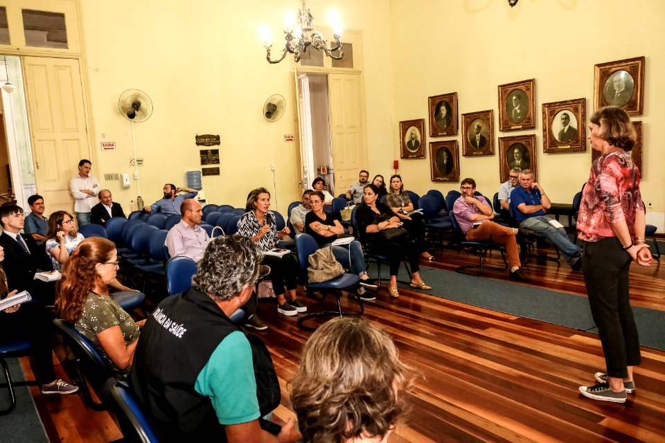 18.03.2020 - Prefeita Paula Mascarenhas realiza reunião com comitê de crise contra o coronavírus - Foto Michel Corvello