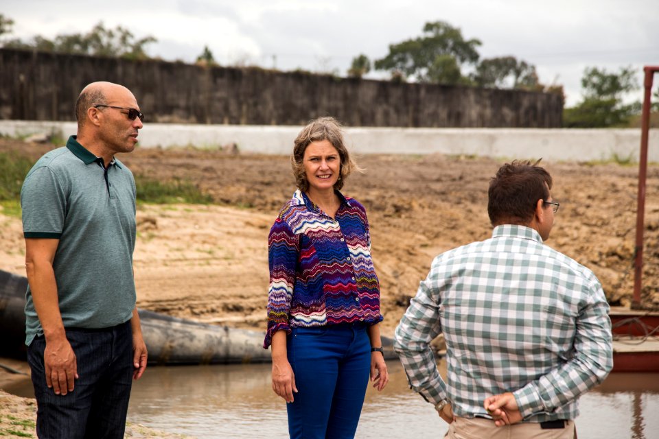 31.03.2020 - Prefeita Paula Mascarenhas realiza visita na Barragem Santa Bárbara - Foto: Gustavo Vara