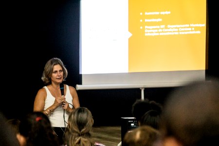 04.03.2020 - Prefeita Paula Mascarenhas prestigia a reunião de Gestão sobre o programa Saúde Ativa com servidores das Unidades de saúde das regiões Três Vendas I  II e Fragata - Michel Corvello