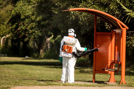 26.03.2020 - Ação de pulverização na UPA areal, PS e prédios públicos para prevenir a contaminação por coronavírus - Foto Michel Corvello