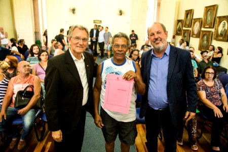 19.02.2020 - Entrega de escrituras aos moradores das Cohabs, evento realizado pelo governo do Estado - Foto: Gustavo Vara