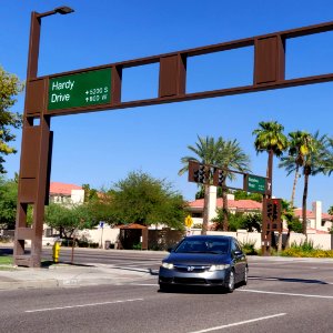Tempe is a city just east of Phoenix, in Arizona