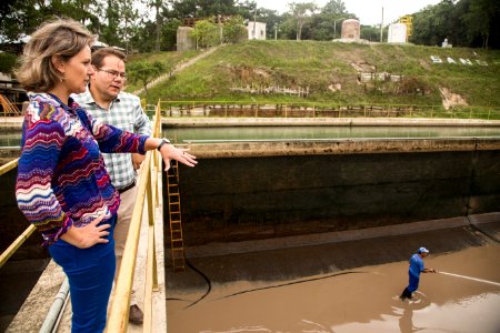 31.03.2020 - Prefeita Paula Mascarenhas realiza visita na Barragem Santa Bárbara - Foto: Gustavo Vara