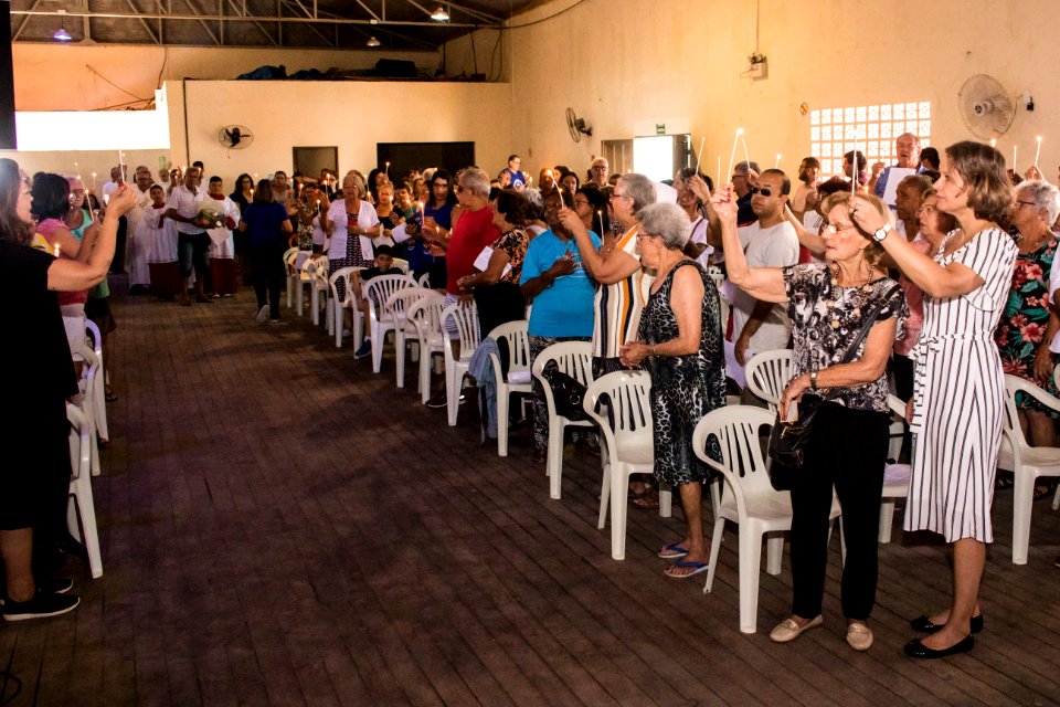 02.02.2020 - Prefeita Paula Mascarenhas participa de missa solene pela 89ª Festa de Nossa Sra dos Navegantes - Foto Michel Corvello