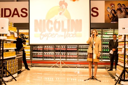 05.03.2020 - Prefeita Paula Mascarenhas prestigia a  inauguração da nova unidade do Supermercado Nicolini - Foto Michel Corvello