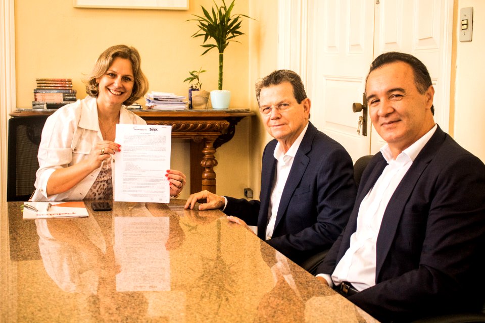 31.01.2020 - Prefeita Paula Mascarenhas realiza assinatura de convênio da Prefeitura com o Sesc - Foto Michel Corvello