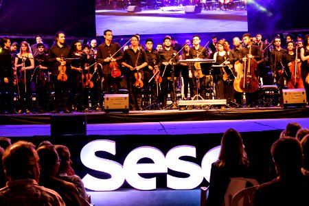 31.01.2020 - Prefeita Paula Mascarenhas prestigia o encerramento do Festival Internacional Sesc de Música - Foto Michel Corvello