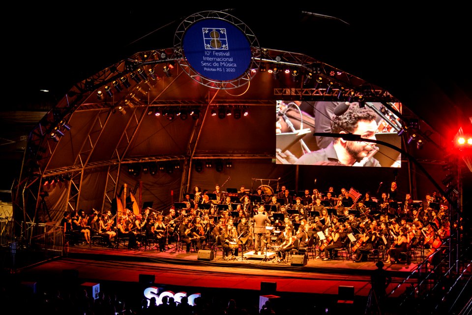 31.01.2020 - Prefeita Paula Mascarenhas prestigia o encerramento do Festival Internacional Sesc de Música - Foto Michel Corvello