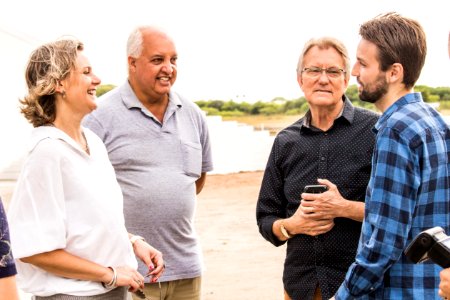 12.02.2020 - Prefeita Paula Mascarenhas e o vice Idemar Barz realizam visita às obras do Jockey Club - Foto Michel Corvello