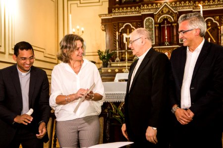 12.02.2020 - Prefeita Paula Mascarenhas realiza a  assinatura da lei nº 6.774 que declara o tombamento do edifício localizado à rua Gomes Carneiro, 1302, prédio da Igreja Matriz do Sagrado Coração de Jesus - Foto: Gustavo Vara