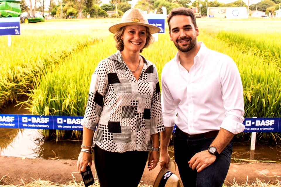 14.01.2020 - Prefeita Paula Mascarenhas e o governador Eduardo Leite prestigiam a abertura da 30ª Colheita do Arroz - Foto Michel Corvello