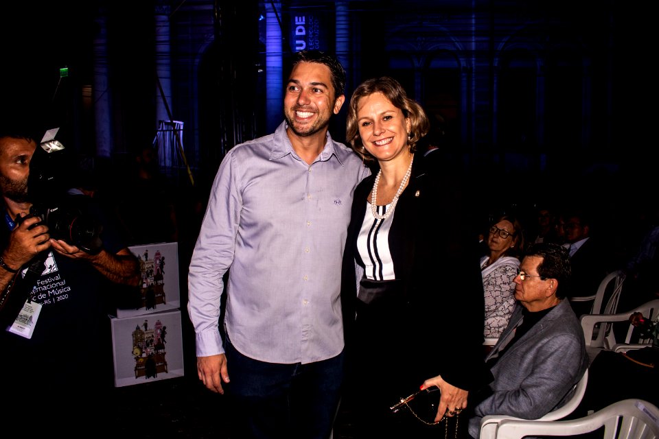31.01.2020 - Prefeita Paula Mascarenhas prestigia o encerramento do Festival Internacional Sesc de Música - Foto Michel Corvello
