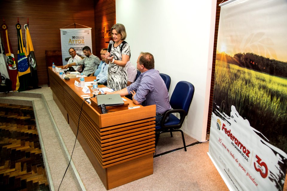 28.01.2020 - Prefeita Paula Mascarenhas participa da coletiva de imprensa da abertura da Colheita do Arroz - Foto: Gustavo Vara