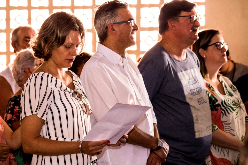02.02.2020 - Prefeita Paula Mascarenhas participa de missa solene pela 89ª Festa de Nossa Sra dos Navegantes - Foto Michel Corvello