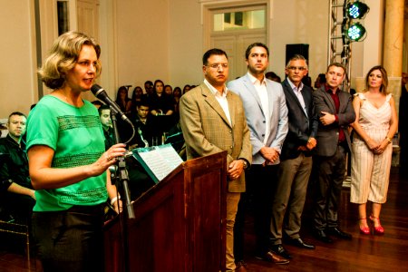 20.12.2019 - Prefeita Paula Mascarenhas participa da inauguração do novo sinal aberto da TV Câmara - Foto: Gustavo Vara