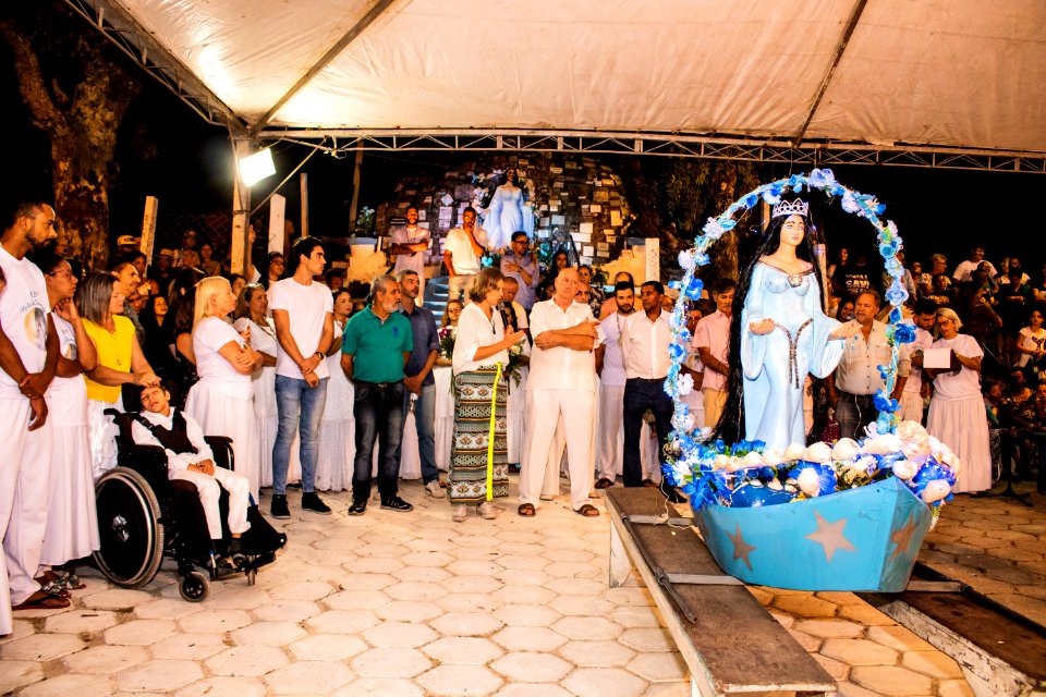 01.02.2020 - Prefeita Paula Mascarenhas prestigia a recepção da imagem de Iemanjá - Foto Michel Corvello