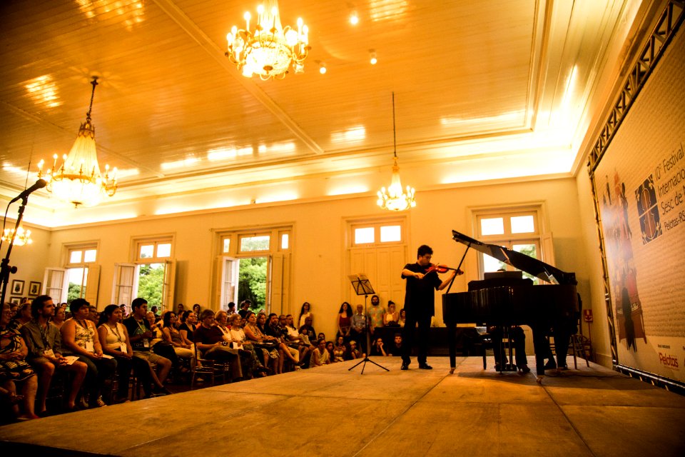 21.01.2020 - Prefeita Paula Mascarenhas prestigia o recital de Violino e Piano de Yang Liu e Olivia Tsai (China) / Festival na Comunidade - Festival Internacional Sesc de Música - Foto: Gustavo Vara