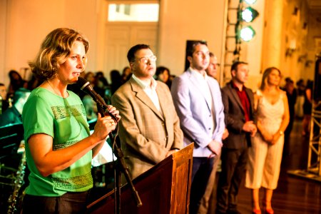 20.12.2019 - Prefeita Paula Mascarenhas participa da inauguração do novo sinal aberto da TV Câmara - Foto: Gustavo Vara