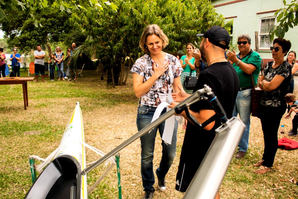 14.12.2019 - Prefeita Paula Mascarenhas prestigia o Café de Chaleira do projeto Remar para o Futuro - Foto Michel Corvello