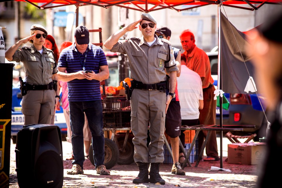 09.12.2019 - Lançamento da Operação Integrada Papai Noel e Tudo Azul, em parceria da Brigada Militar com a Guarda Municipal e a Secretaria de Transporte e Trânsito - Foto: Gustavo Vara