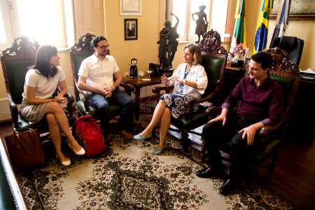 08.01.2020 - Prefeita Paula Mascarenhas em reunião com representante da OMS, sobre o Pacto Pelotas pela Paz - Foto: Gustavo Vara photo