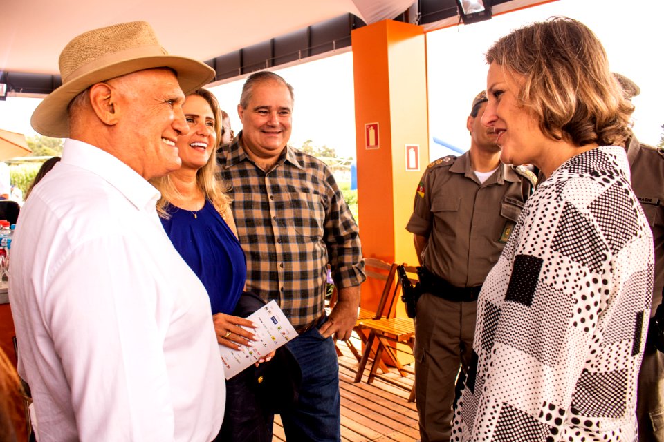 14.01.2020 - Prefeita Paula Mascarenhas e o governador Eduardo Leite prestigiam a abertura da 30ª Colheita do Arroz - Foto Michel Corvello