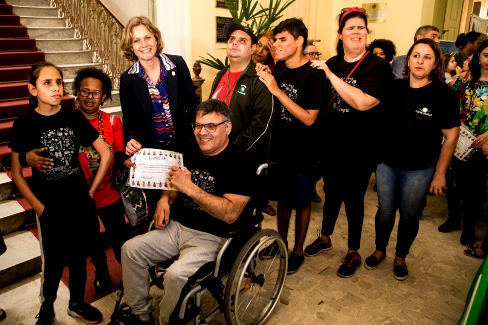 11.11.2019 - Prefeita Paula Mascarenhas participa da abertura da Mostra de Trabalhos Escolares sobre Cultura Afro-indígena - Foto: Gustavo Vara