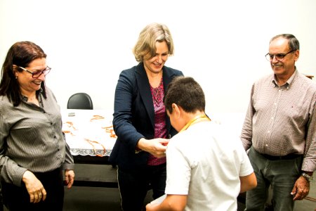 29.10.2019 - Prefeita Paula Mascarenhas realiza a entrega da premiação da olimpíada de Astronomia e Astronáutica - Foto: Gustavo Vara