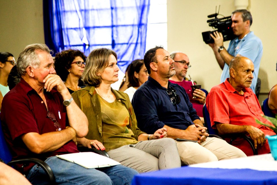 04.02.2020 - Prefeita Paula Mascarenhas participa da palestra do diretor de programas da New Health Foundation, Zacarias Rodriguez - Foto: Gustavo Vara