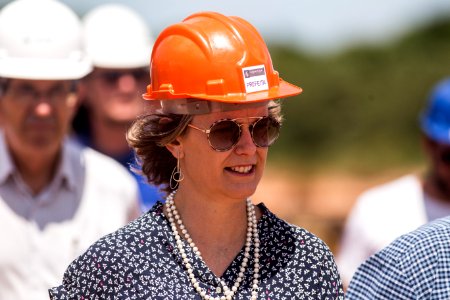 13.02.2020 - Prefeita Paula Mascarenhas e o vice Idemar Barz visitam as obras da ETE Novo Mundo  - Foto: Gustavo Vara