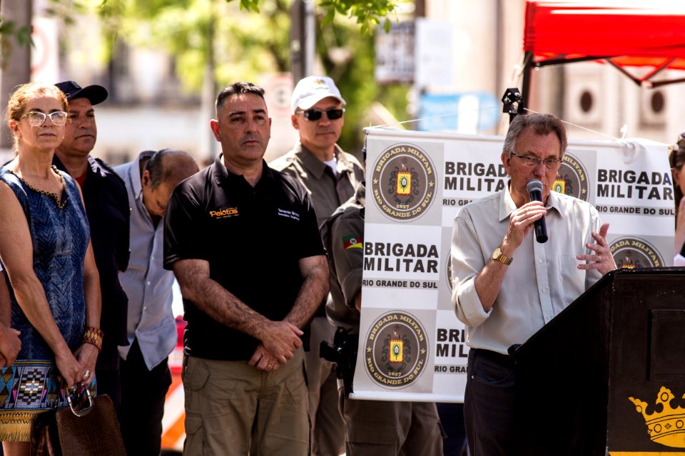 09.12.2019 - Lançamento da Operação Integrada Papai Noel e Tudo Azul, em parceria da Brigada Militar com a Guarda Municipal e a Secretaria de Transporte e Trânsito - Foto: Gustavo Vara