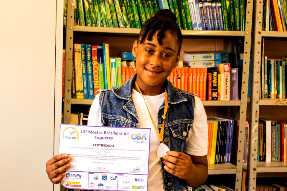11.10.2019 - Apresentação dos alunos sobre a Olimpíada de Astronomia e Mostra Brasileira de Foguetes - Foto Michel Corvello