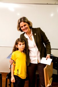 30.10.2019 - Prefeita Paula Mascarenhas visita os alunos dos 4º anos da Escola La Salle - Foto: Gustavo Vara