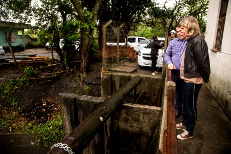 04.10.2019 - Prefeita Paula Mascarenhas vistoria sistema de drenagem na Casa de Bomba Anglo e obra na rua Gomes Carneiro - Foto: Gustavo Vara