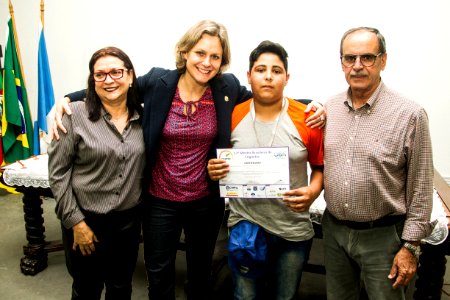 29.10.2019 - Prefeita Paula Mascarenhas realiza a entrega da premiação da olimpíada de Astronomia e Astronáutica - Foto: Gustavo Vara