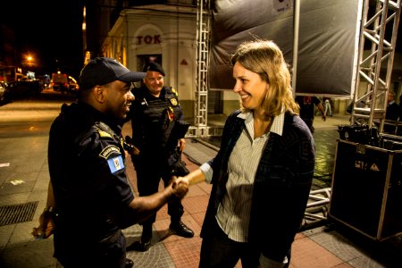 30.09.2019 - Prefeita Paula Mascarenhas e o vice Idemar Barz na caminhada de entrega do Calçadão da rua Andrade Neves - Foto: Gustavo Vara