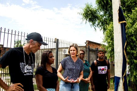 27.12.2019 - Prefeita Paula Mascarenhas realiza a inauguração da placa que dá nome à rua Preta G - Foto: Gustavo Vara