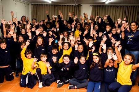 30.10.2019 - Prefeita Paula Mascarenhas visita os alunos dos 4º anos da Escola La Salle - Foto: Gustavo Vara