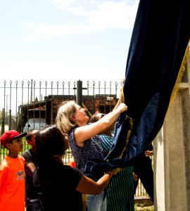 27.12.2019 - Prefeita Paula Mascarenhas realiza a inauguração da placa que dá nome à rua Preta G - Foto: Gustavo Vara