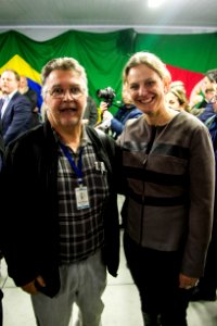 17.10.2019 - Prefeita Paula Mascarenhas e o Governador Eduardo Leite durante o evento de inauguração do BP Choque - Foto: Gustavo Vara