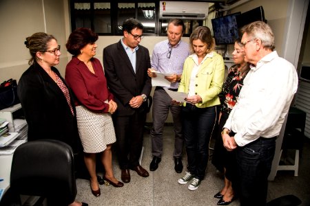 10.10.2019 - Prefeita Paula Mascarenhas acompanha entrega de emenda do deputado Afonso Hamm para o Pronto Socorro - Foto: Gustavo Vara