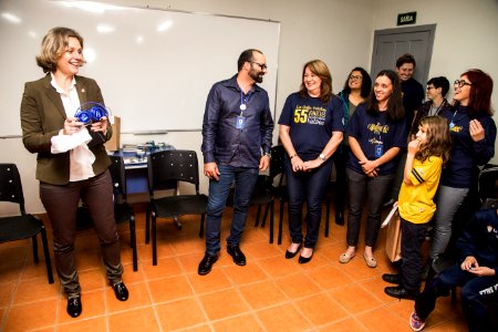 30.10.2019 - Prefeita Paula Mascarenhas visita os alunos dos 4º anos da Escola La Salle - Foto: Gustavo Vara