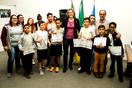29.10.2019 - Prefeita Paula Mascarenhas realiza a entrega da premiação da olimpíada de Astronomia e Astronáutica - Foto: Gustavo Vara