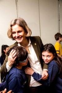 30.10.2019 - Prefeita Paula Mascarenhas visita os alunos dos 4º anos da Escola La Salle - Foto: Gustavo Vara