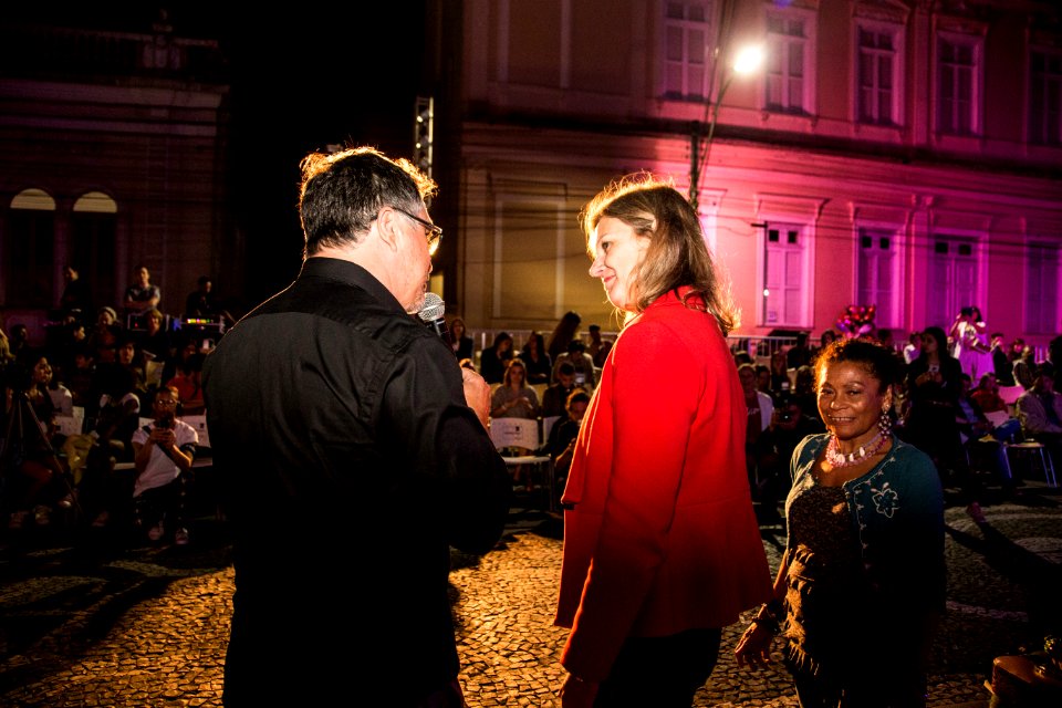 09.10.2019 - Prefeita Paula Mascarenhas participa da abertura do Moda Pelotas - Foto: Gustavo Vara